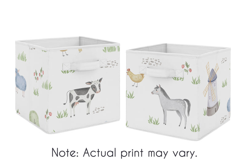 Farm Animals Collection Foldable Fabric Storage Bins