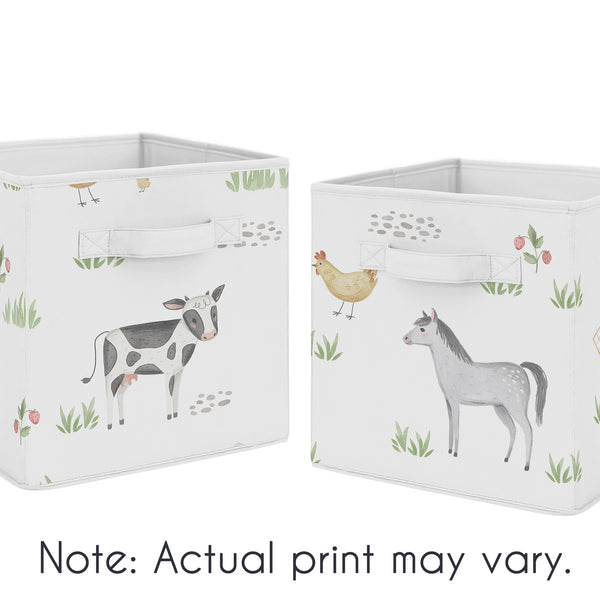 Farm Animals Collection Foldable Fabric Storage Bins