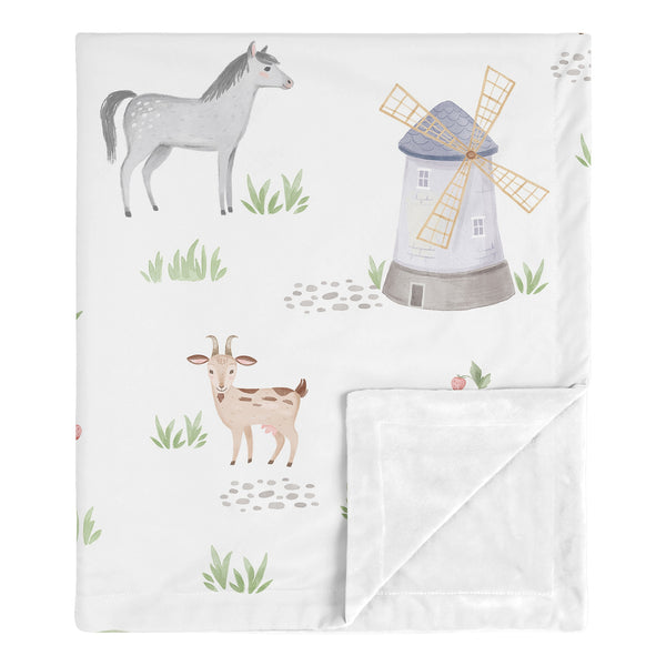 Farm Animals Collection Baby Blanket