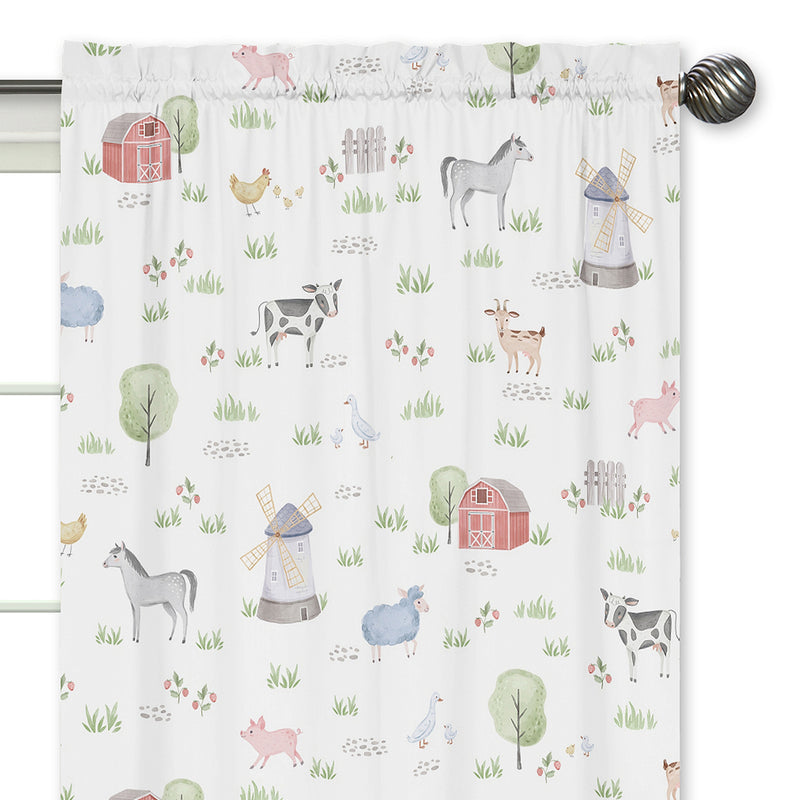 Farm Animals Collection Window Panels - Set of 2