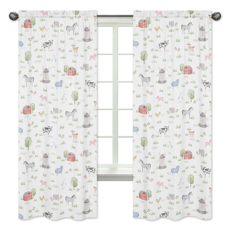 Farm Animals Collection Window Panels - Set of 2