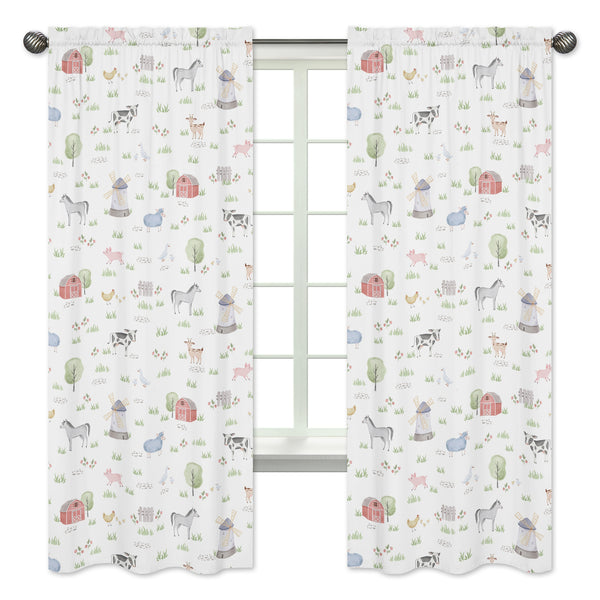 Farm Animals Collection Window Panels - Set of 2