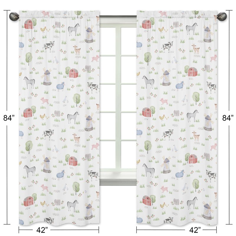 Farm Animals Collection Window Panels - Set of 2