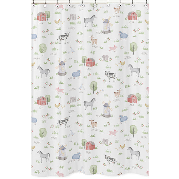 Farm Animals Collection Shower Curtain