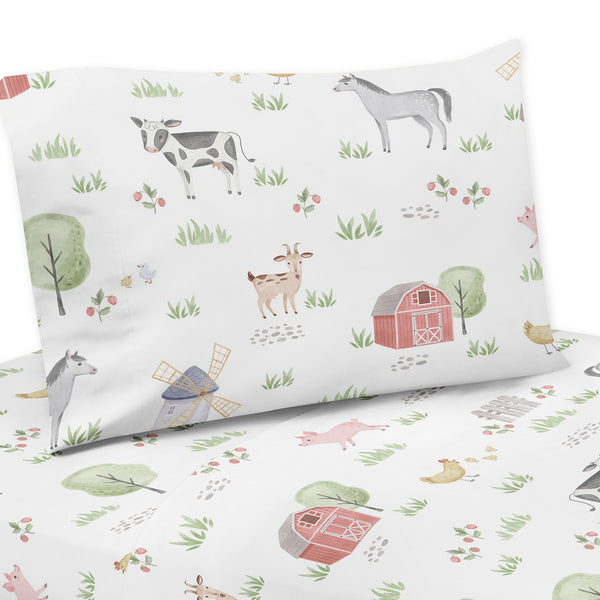 Farm Animals Collection Twin Sheet Set