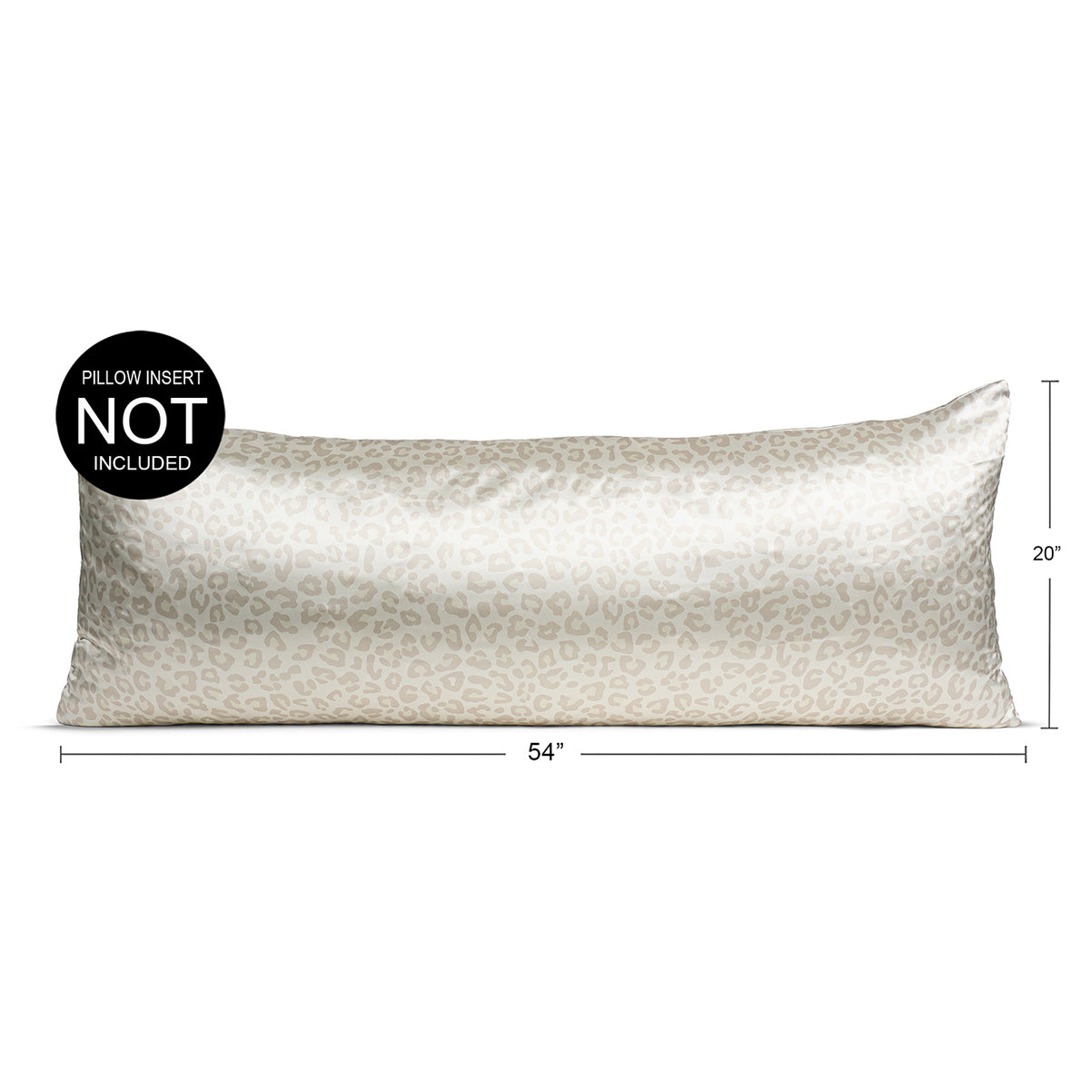 Cheetah Ivory and Gold Collection Full Length Body Pillow Cover
