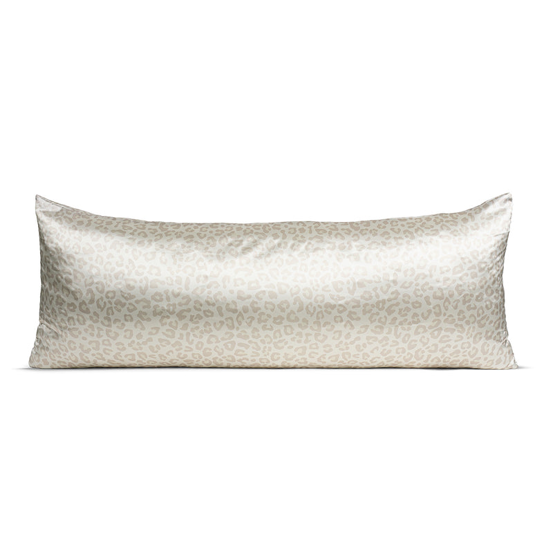 Cheetah Ivory and Gold Collection Full Length Body Pillow Cover
