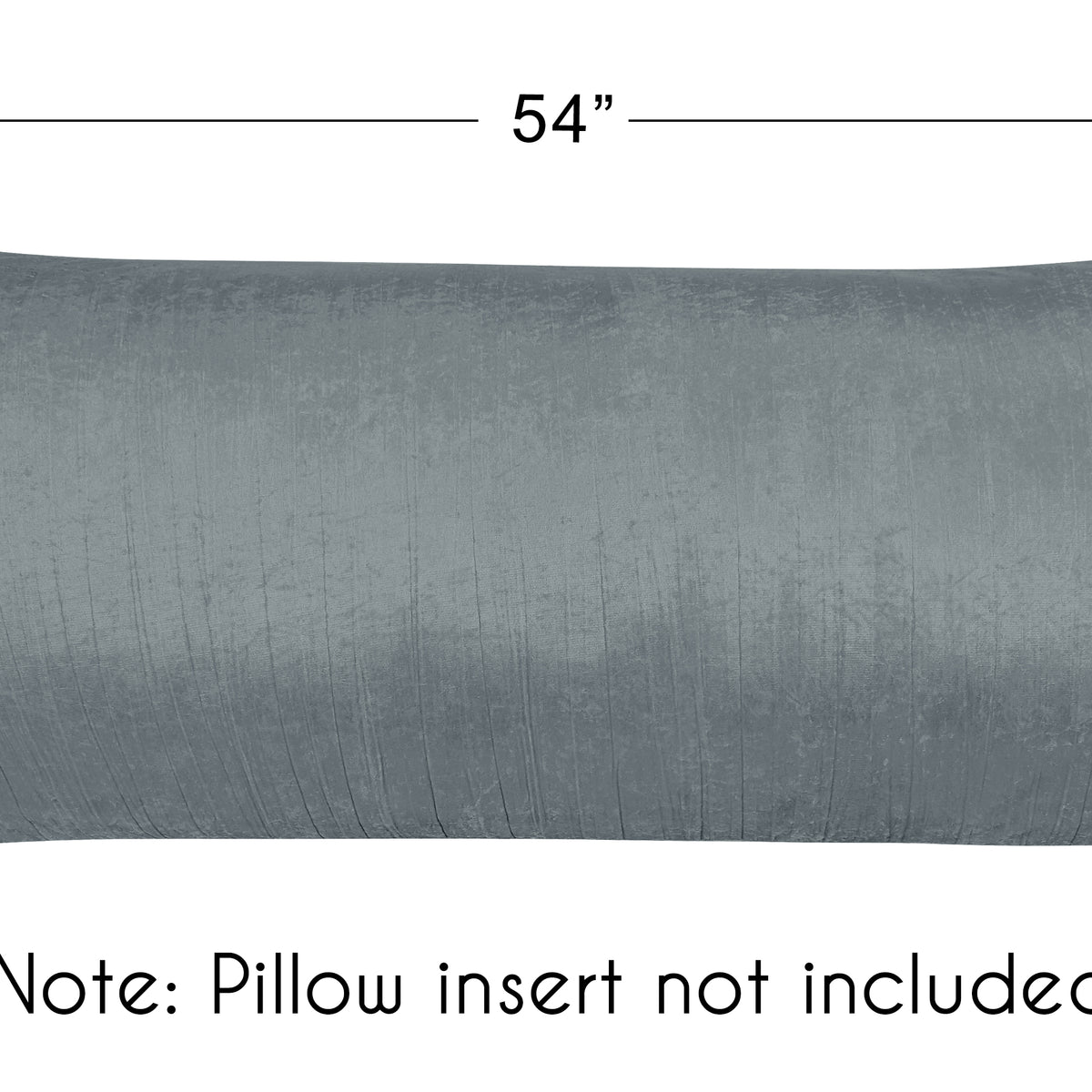 Boho Chic Vintage Velvet Dark Gray for the Lace Gray Collection Full Length Body Pillow Cover