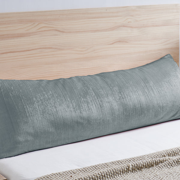 Boho Chic Vintage Velvet Dark Gray for the Lace Gray Collection Full Length Body Pillow Cover