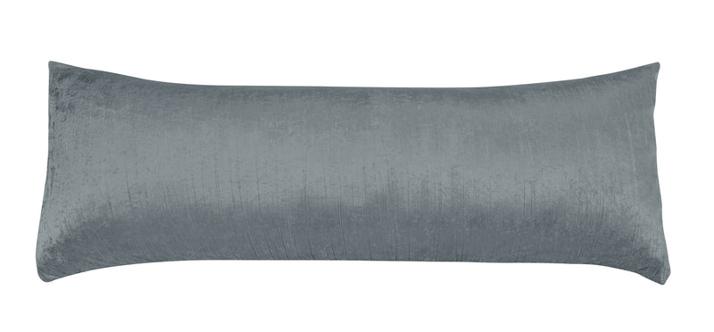 Boho Chic Vintage Velvet Dark Gray for the Lace Gray Collection Full Length Body Pillow Cover