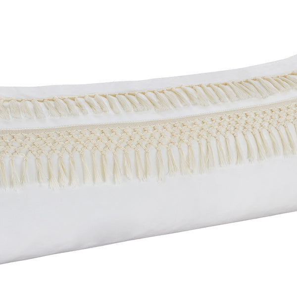Boho Fringe Collection Tufted Tassel Full Length Body Pillow Cover alternate view