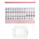 Pink Pagoda Collection American Mahjong Tile Set (160pc) 1.24in. Layered Acrylic with Travel Bag