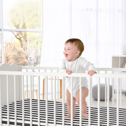 Paris Collection Crib Sheet - Stripe
