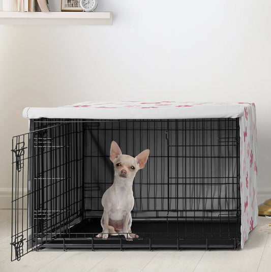 Paw and Bone Blush Pink Collection Dog Crate Kennel Cover 24in.