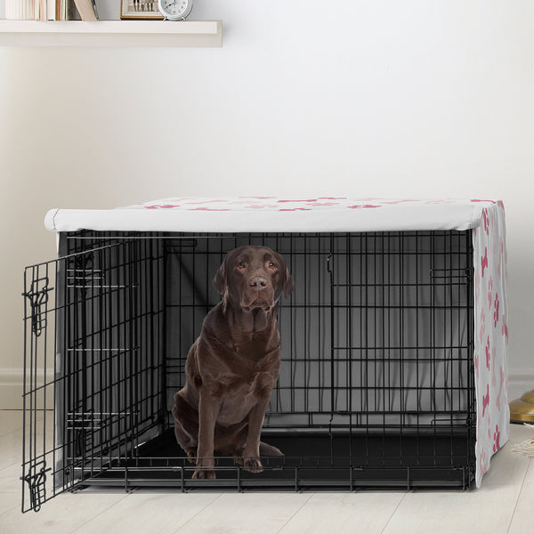 Paw and Bone Blush Pink Collection Dog Crate Kennel Cover 42in. alternate view