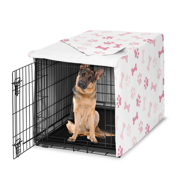 Paw and Bone Blush Pink Collection Dog Crate Kennel Cover 48in.