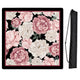 Peony Floral Garden Black and Pink Collection Mahjong Mat for Table - Shipped Rolled