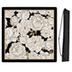 Peony Floral Garden Black and Ivory Collection Mahjong Mat for Table - Shipped Rolled