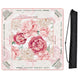 Peony Floral Garden Pink & Ivory Collection Mahjong Mat for Table with Rules - Shipped Rolled