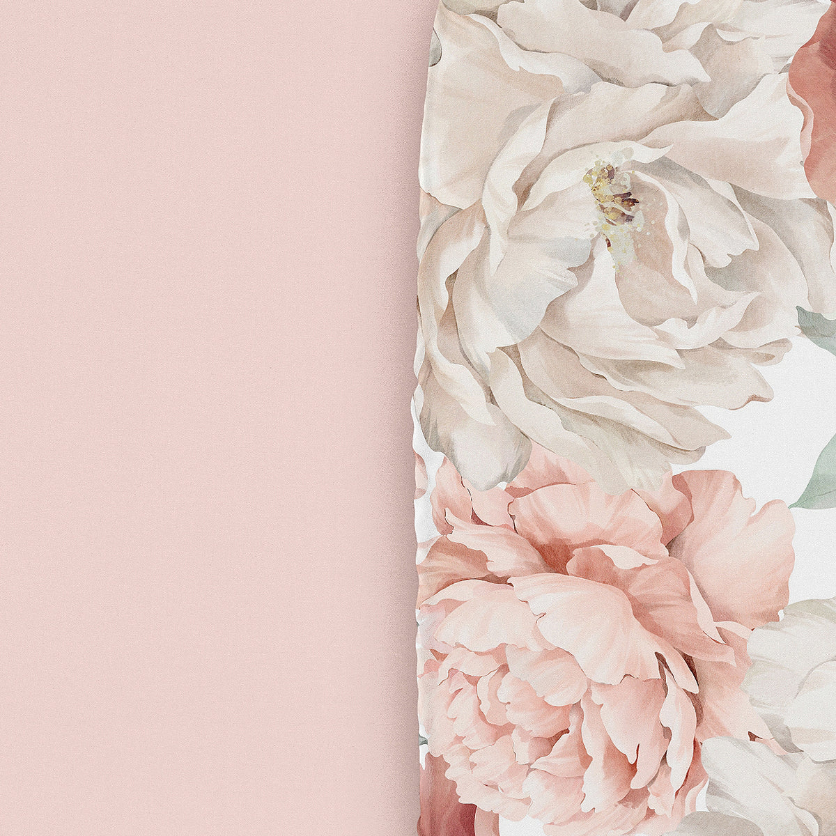 Peony Floral Garden Pink and Ivory Collection 2 Pack Baby Bassinet Fitted Sheets