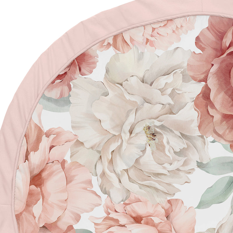 Peony Floral Garden Pink and Ivory Collection Playmat
