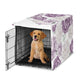 Peony Floral Garden Lavender Purple and Ivory Collection Dog Crate Kennel Cover 36in.