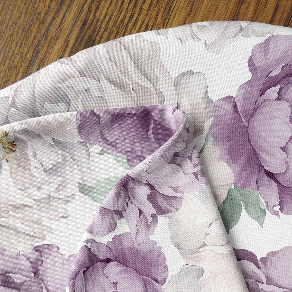 Peony Floral Garden Lavender Purple and Ivory Collection Nursing Breastfeeding Pillow Cover