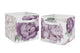 Peony Floral Garden Lavender Purple and Ivory Collection Foldable Fabric Storage Bins