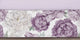 Peony Floral Garden Lavender Purple and Ivory Collection Crib Bed Skirt
