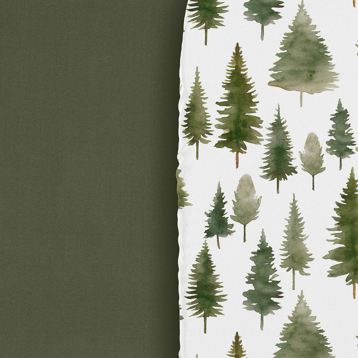 Woodland Pine Tree Collection 2 Pack Baby Bassinet Fitted Sheets