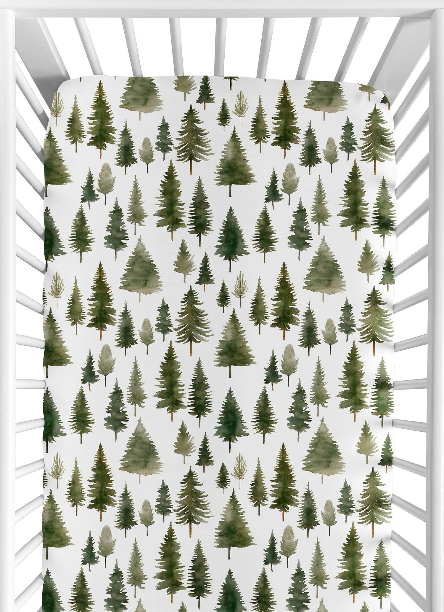 Woodland Pine Tree Collection Crib Sheet