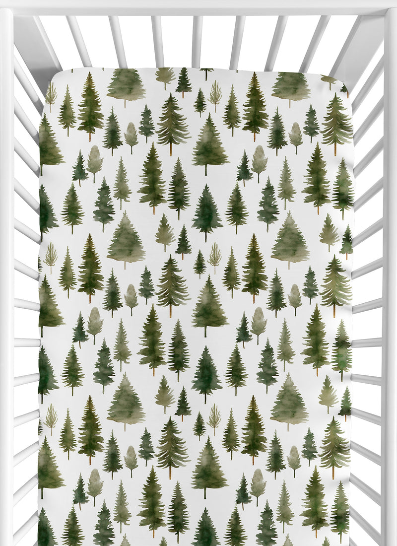 Woodland Pine Tree Collection Crib Sheet