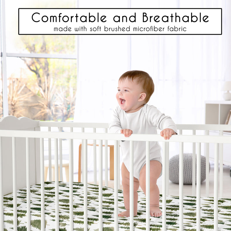 Woodland Pine Tree Collection 4 Piece Crib Bedding