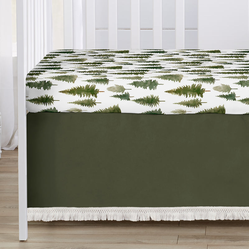 Woodland Pine Tree Collection Sweet Jojo Designs 6 Piece Crib Bedding + BreathableBaby Breathable Mesh Liner - Pinetree Print