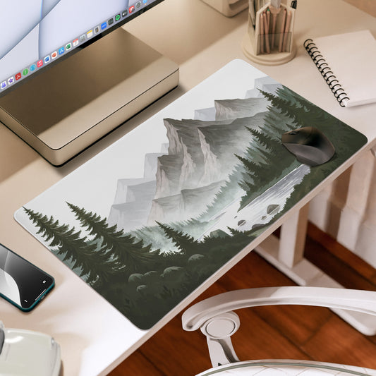 Woodland Pine Tree Collection Large Mouse Pad Desk Mat