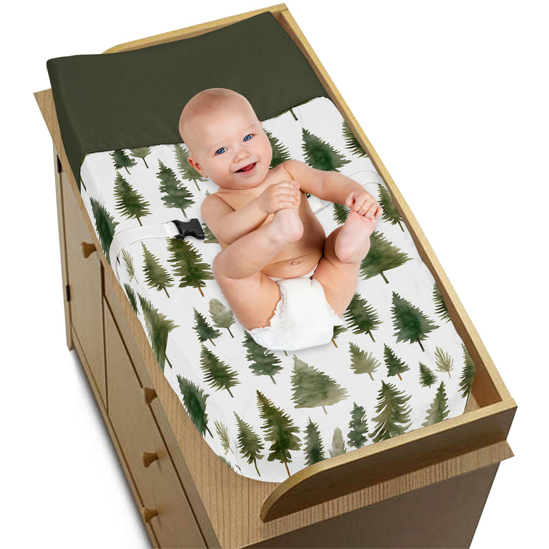 Woodland Pine Tree Collection Changing Pad Cover