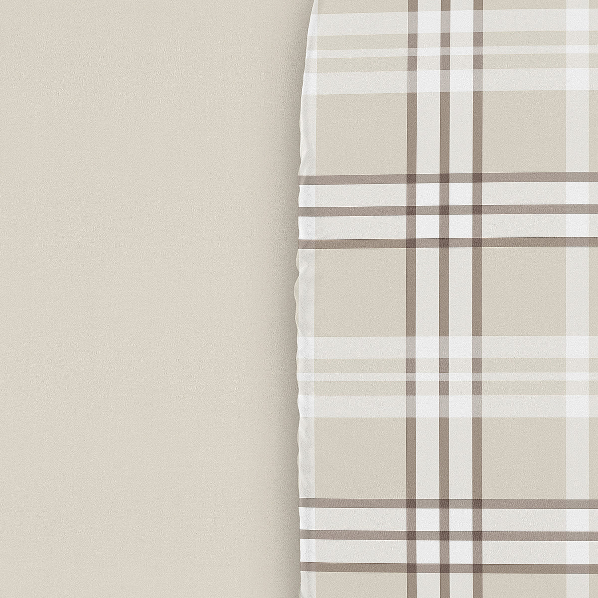 Gingham Taupe Plaid Collection 2 Pack Baby Bassinet Fitted Sheets