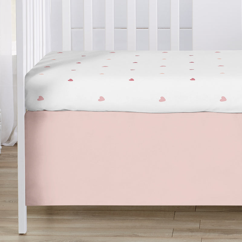 Boho Rainbow and Hearts Collection 3 Piece Crib Bedding