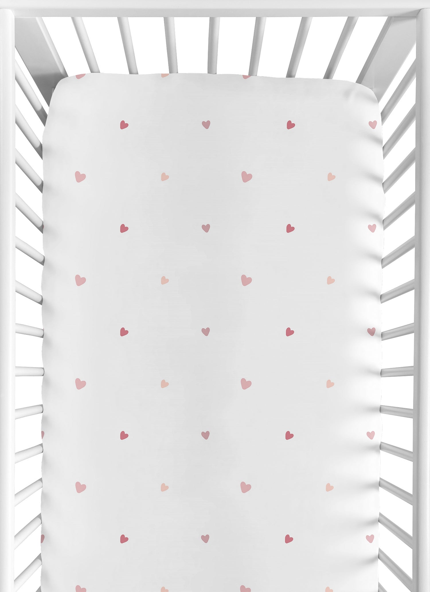 Boho Rainbow and Hearts Collection Crib Sheet
