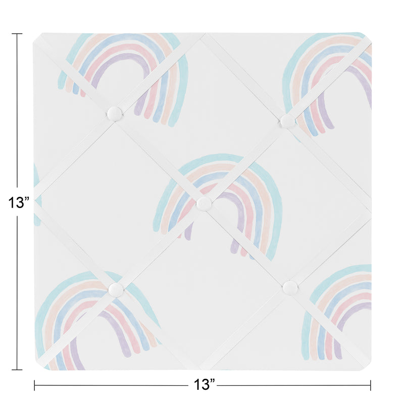 Rainbow Collection Fabric Memo Board