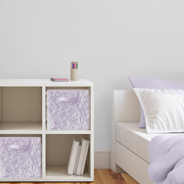 Rose Lavender Collection Foldable Fabric Storage Bins alternate view