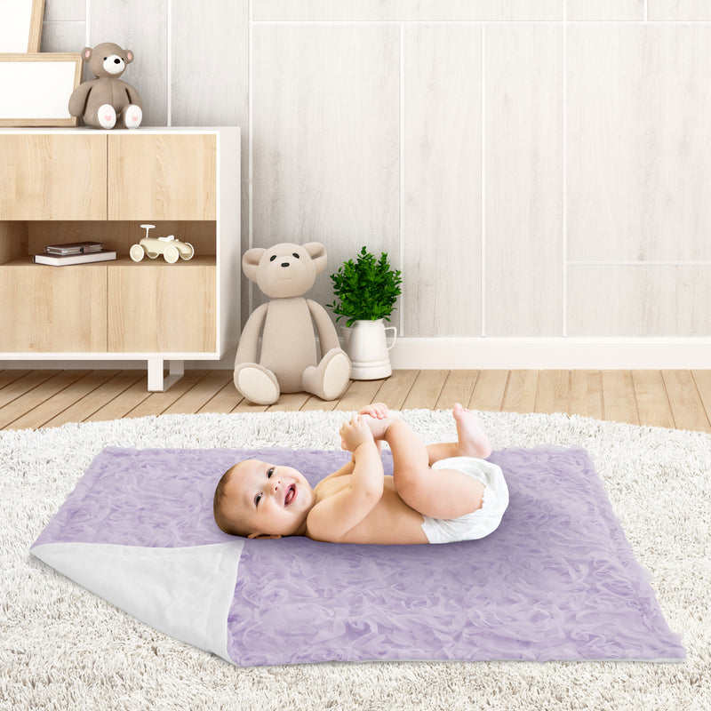 Rose Lavender Collection Baby Blanket