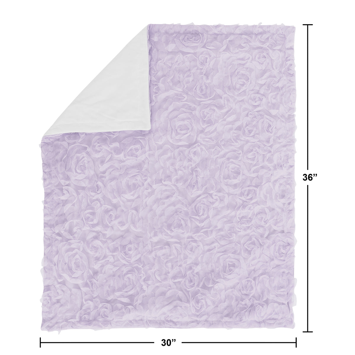 Rose Lavender Collection Baby Blanket