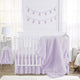 Rose Lavender Collection 4 Piece Crib Bedding