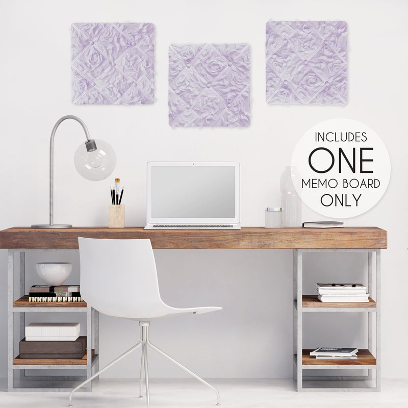 Rose Lavender Collection Fabric Memo Board