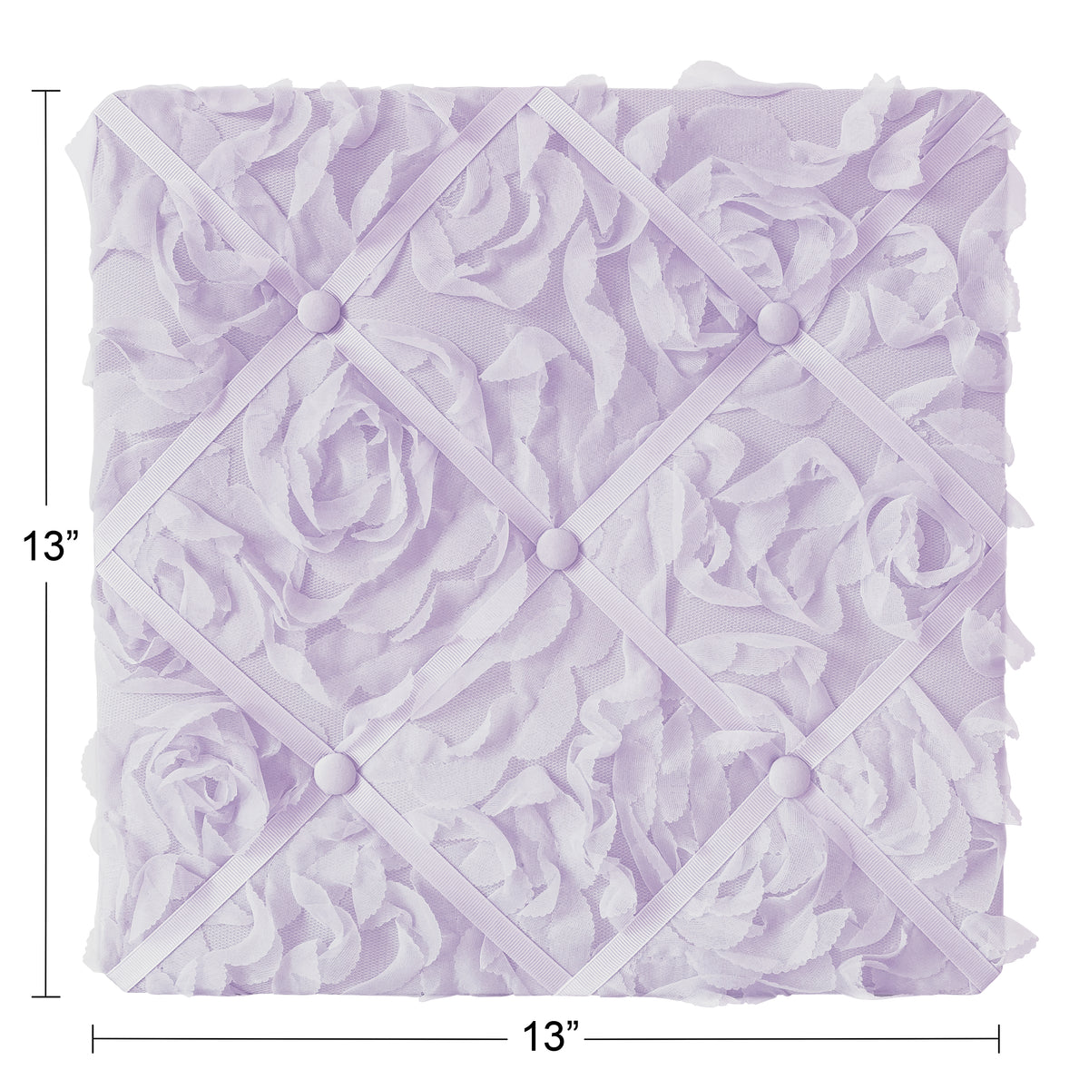 Rose Lavender Collection Fabric Memo Board