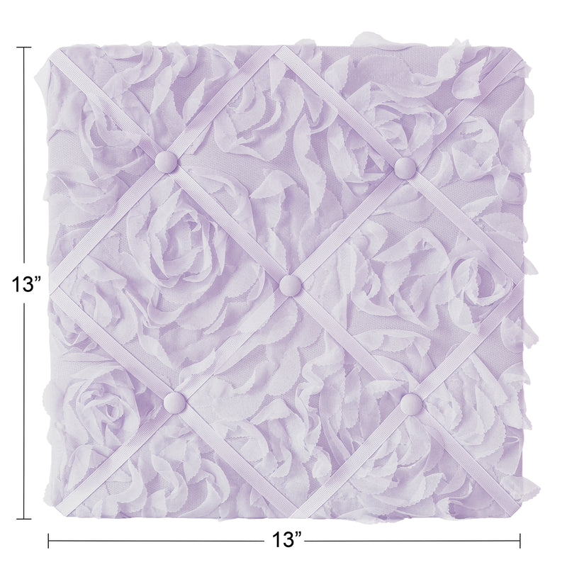 Rose Lavender Collection Fabric Memo Board