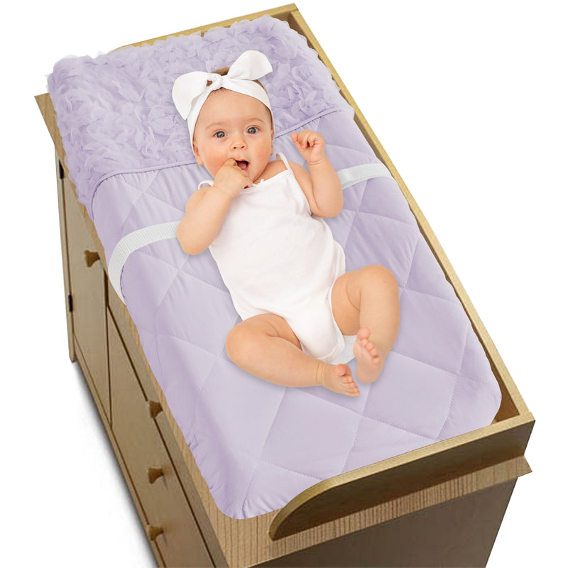Rose Lavender Collection Changing Pad Cover