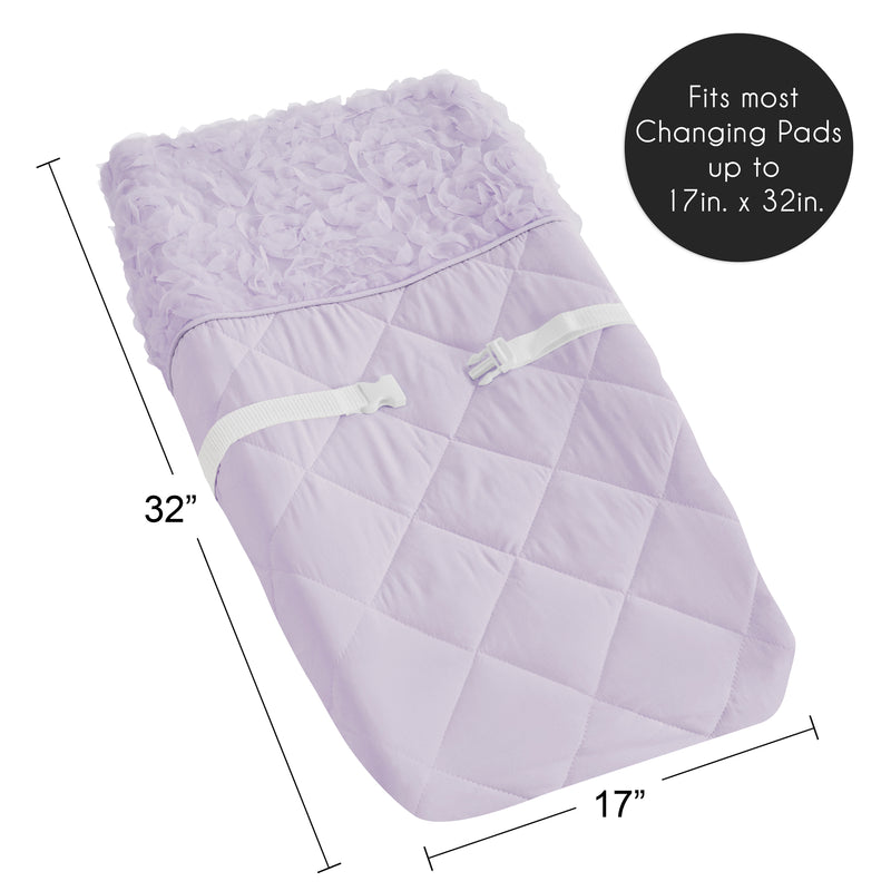 Rose Lavender Collection Changing Pad Cover