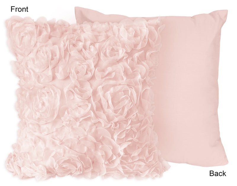Rose Pink Collection Decorative Accent Throw Pillow Covers - Set of 2